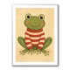 Frog in Striped Jumper