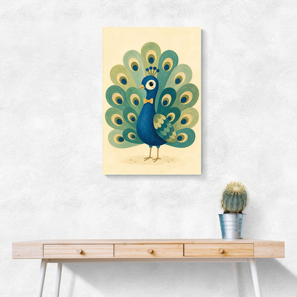 Peacock With Bow Tie