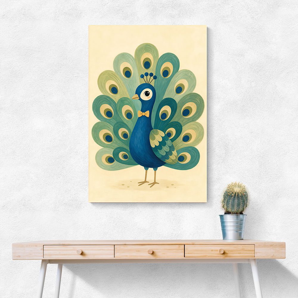 Peacock With Bow Tie