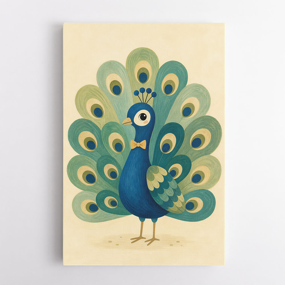 Peacock With Bow Tie