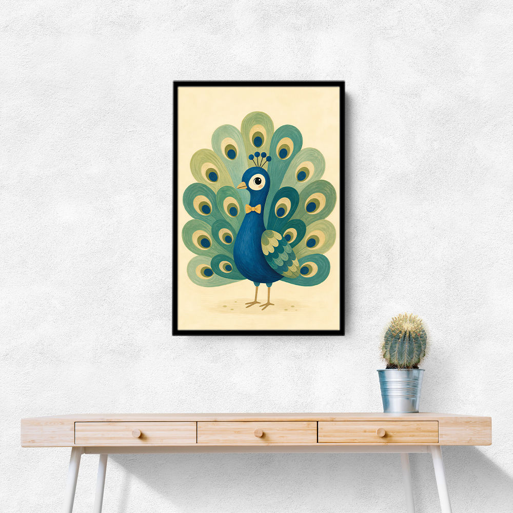 Peacock With Bow Tie