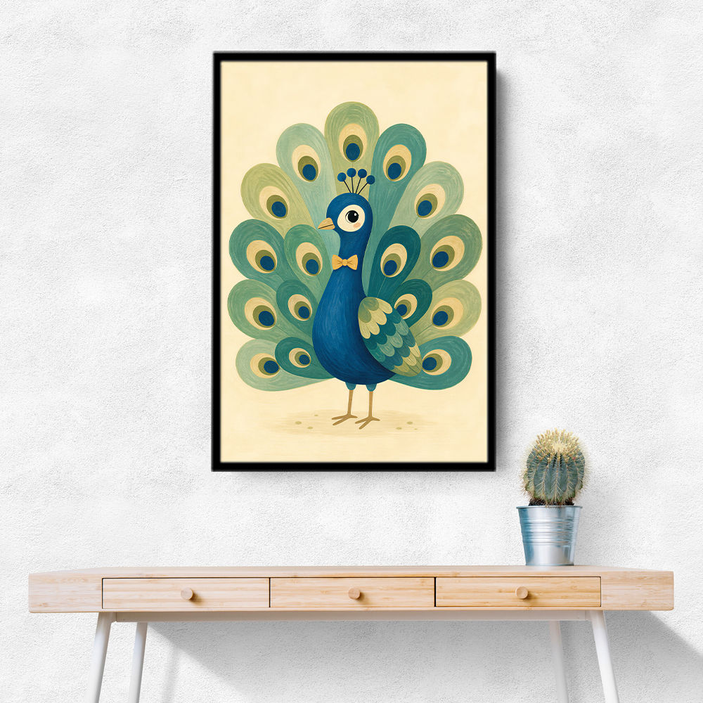 Peacock With Bow Tie