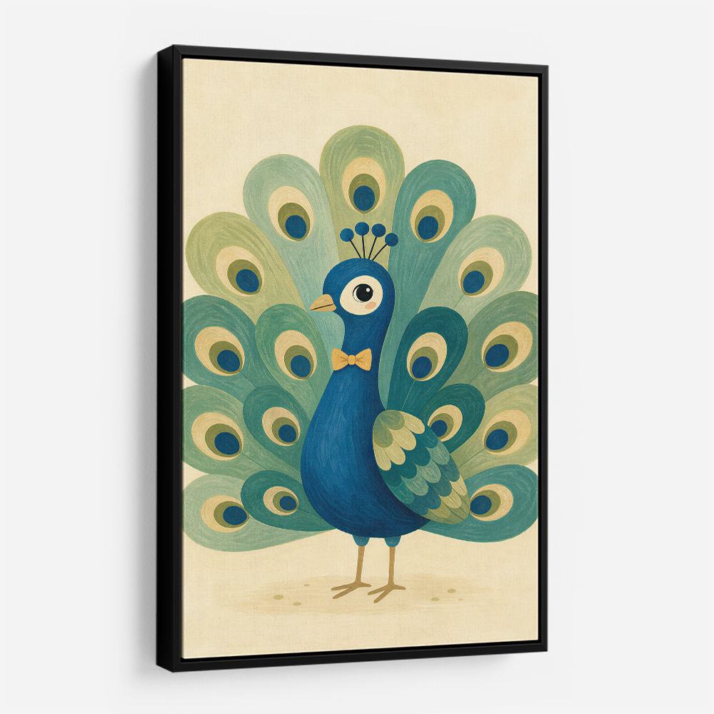 Peacock With Bow Tie