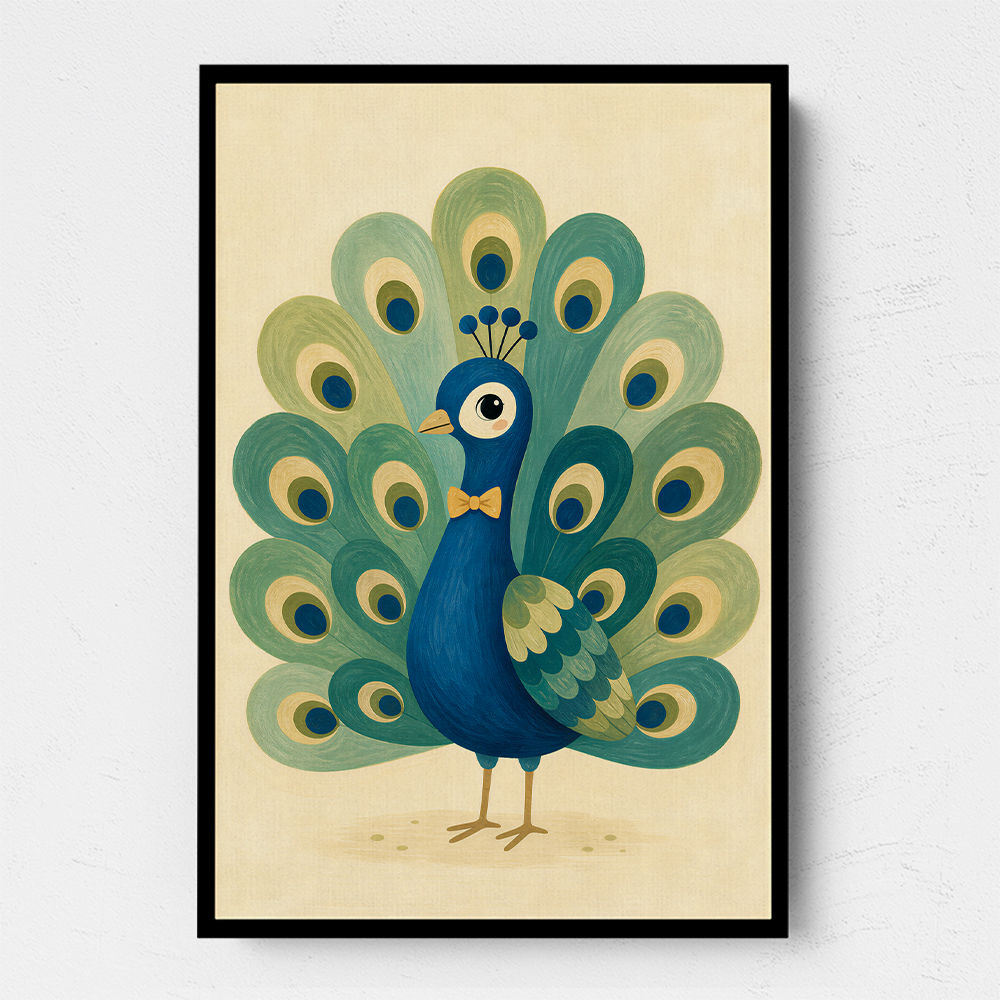 Peacock With Bow Tie