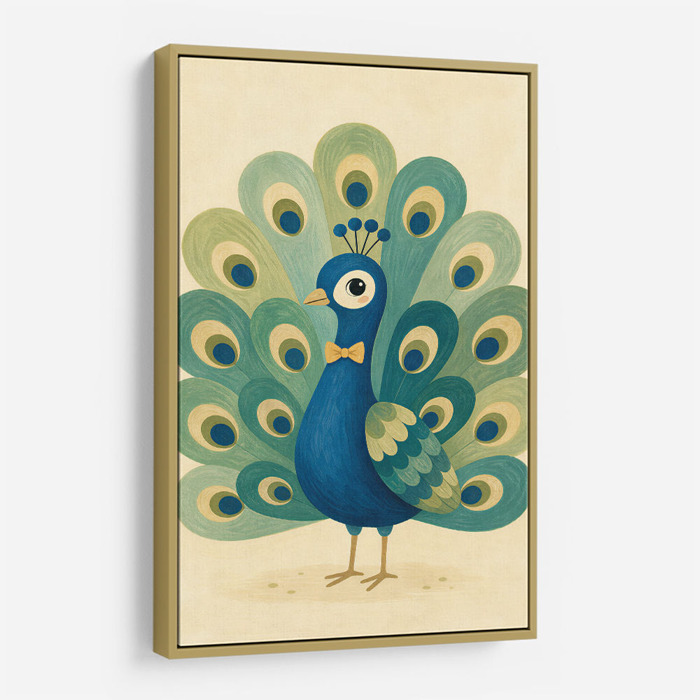 Peacock With Bow Tie