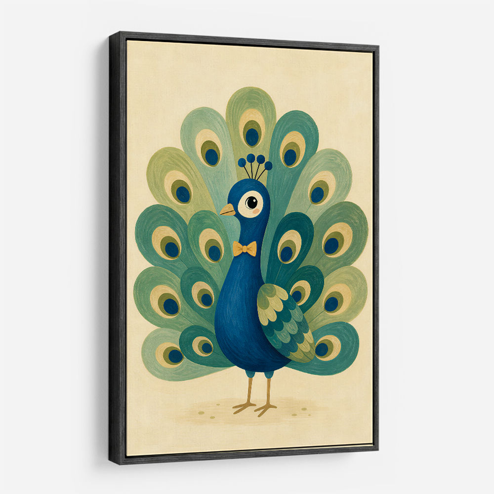 Peacock With Bow Tie