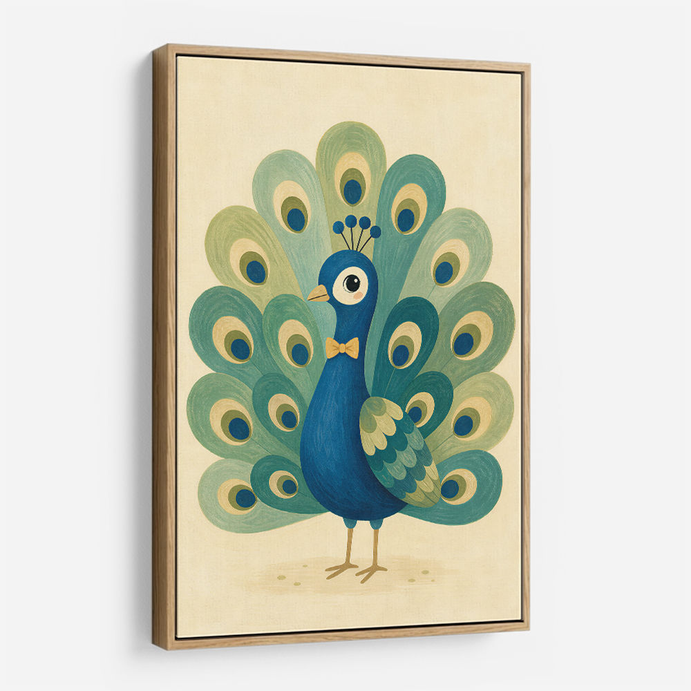 Peacock With Bow Tie