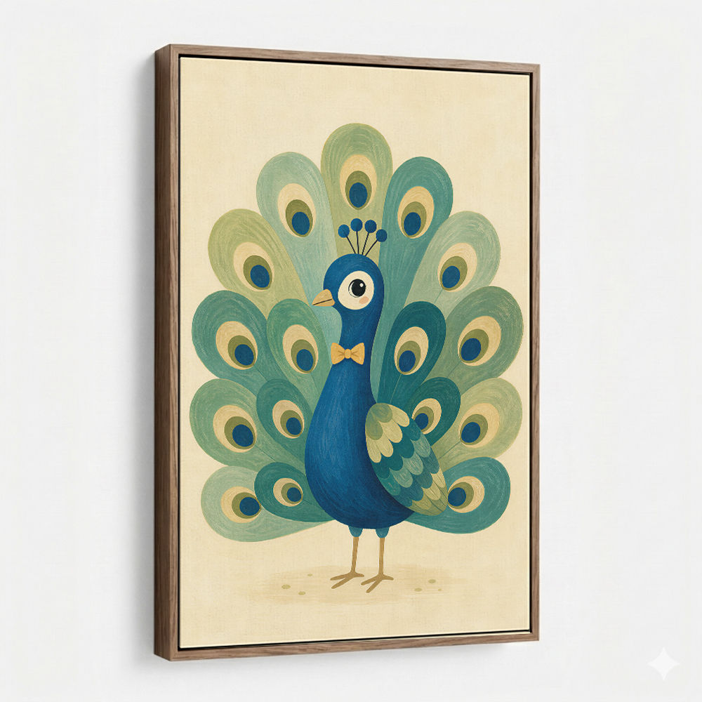 Peacock With Bow Tie