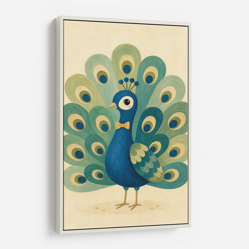 Peacock With Bow Tie
