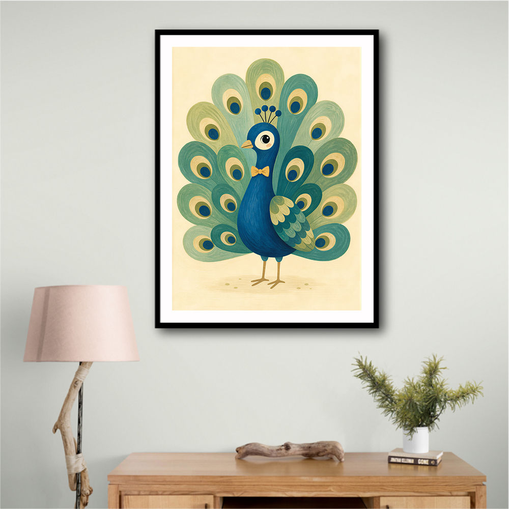 Peacock With Bow Tie