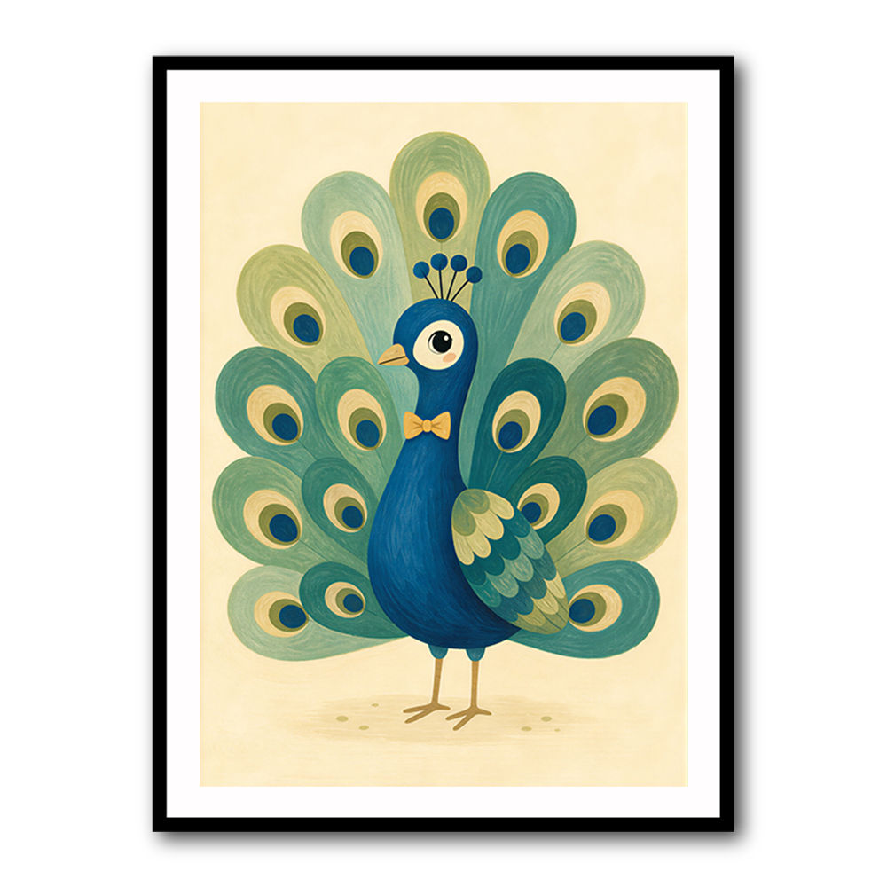 Peacock With Bow Tie
