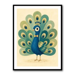 Peacock With Bow Tie