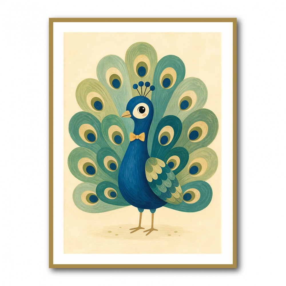 Peacock With Bow Tie