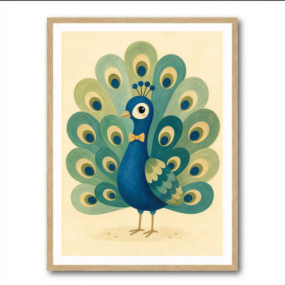 Peacock With Bow Tie