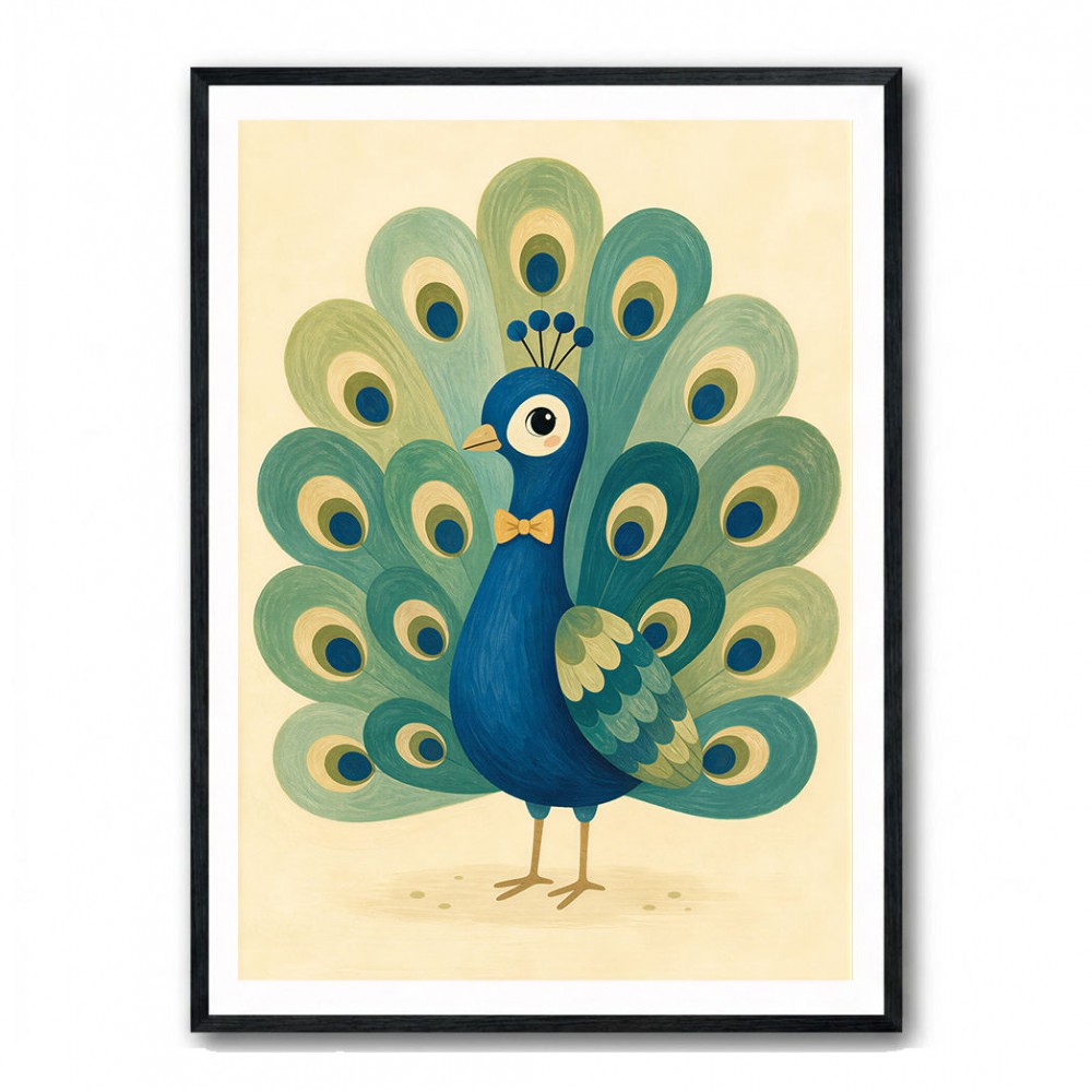 Peacock With Bow Tie