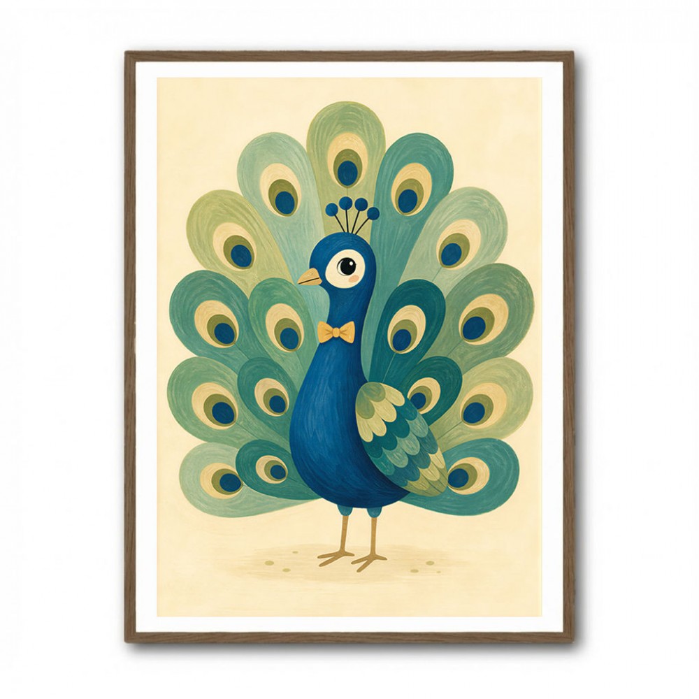 Peacock With Bow Tie