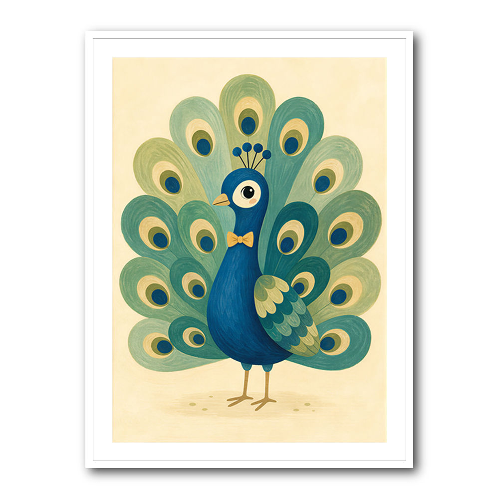 Peacock With Bow Tie