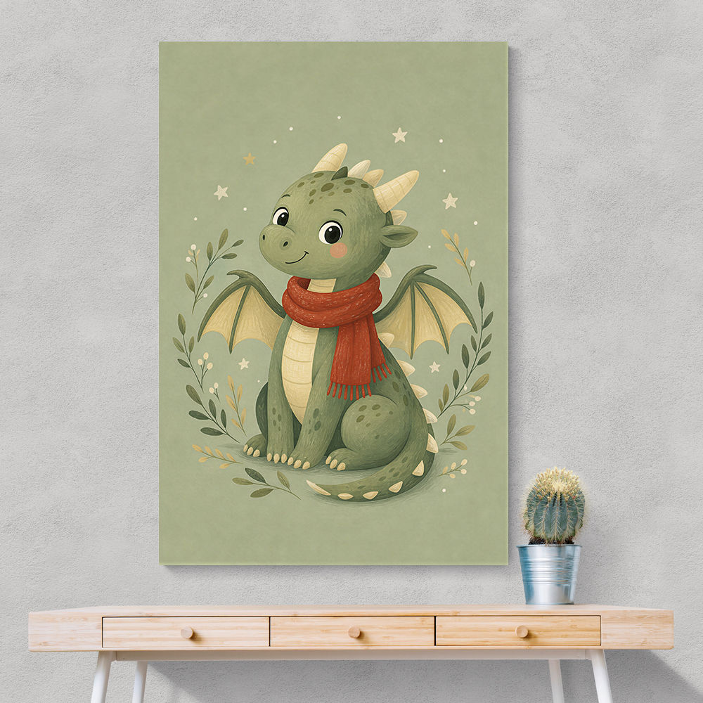 Baby Dragon With Scarf