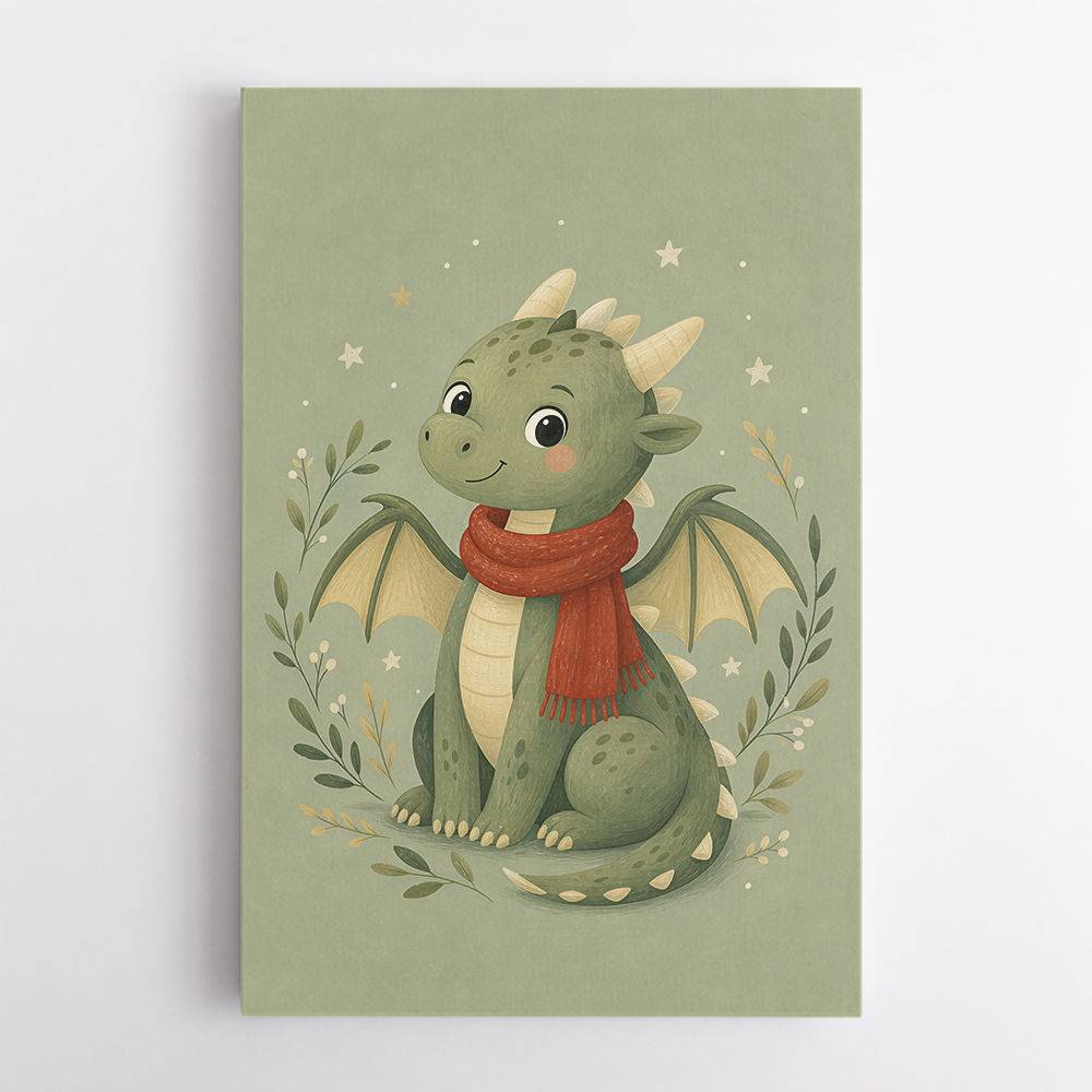 Baby Dragon With Scarf