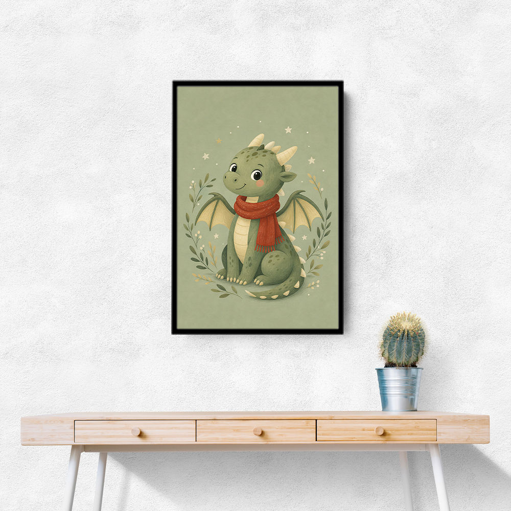 Baby Dragon With Scarf