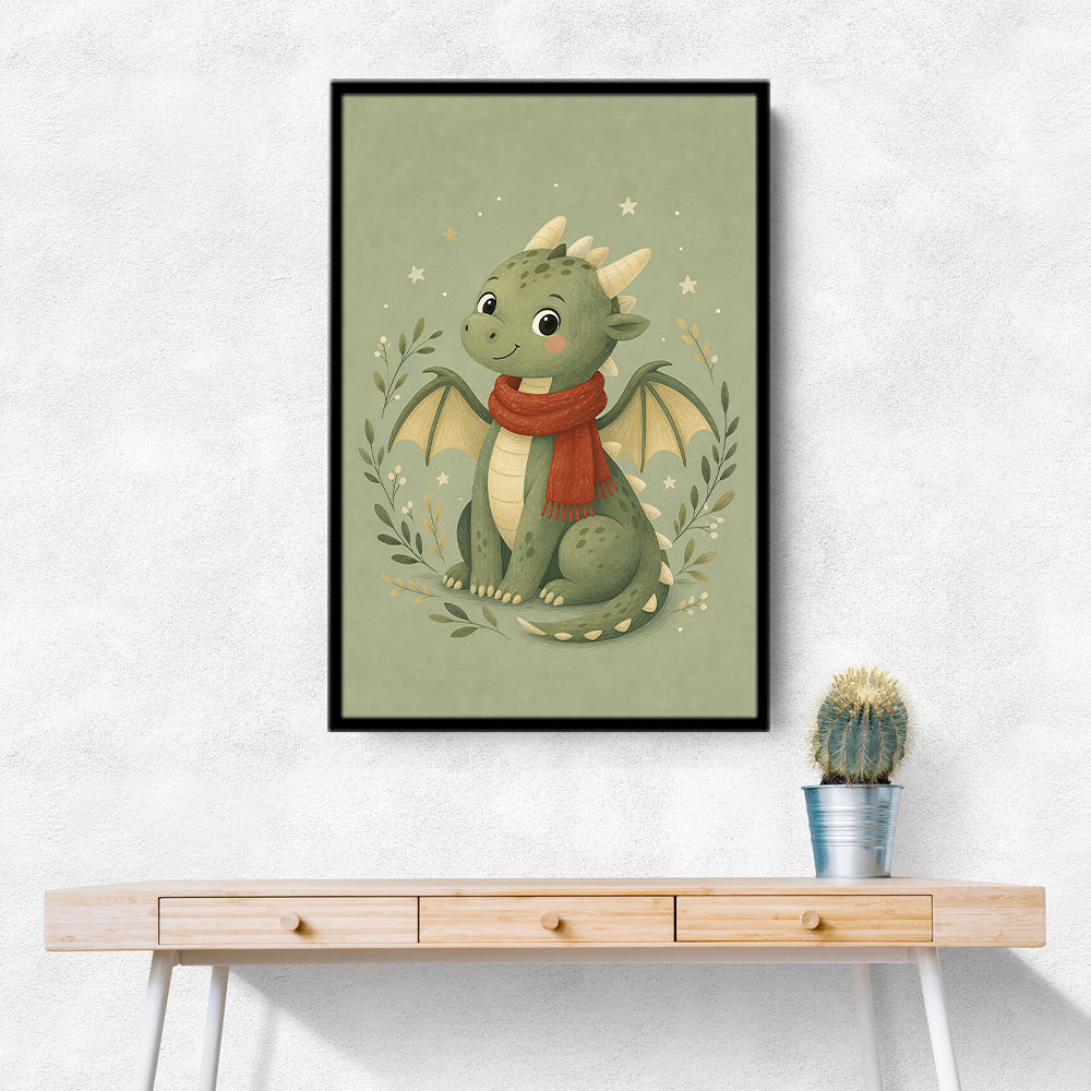 Baby Dragon With Scarf
