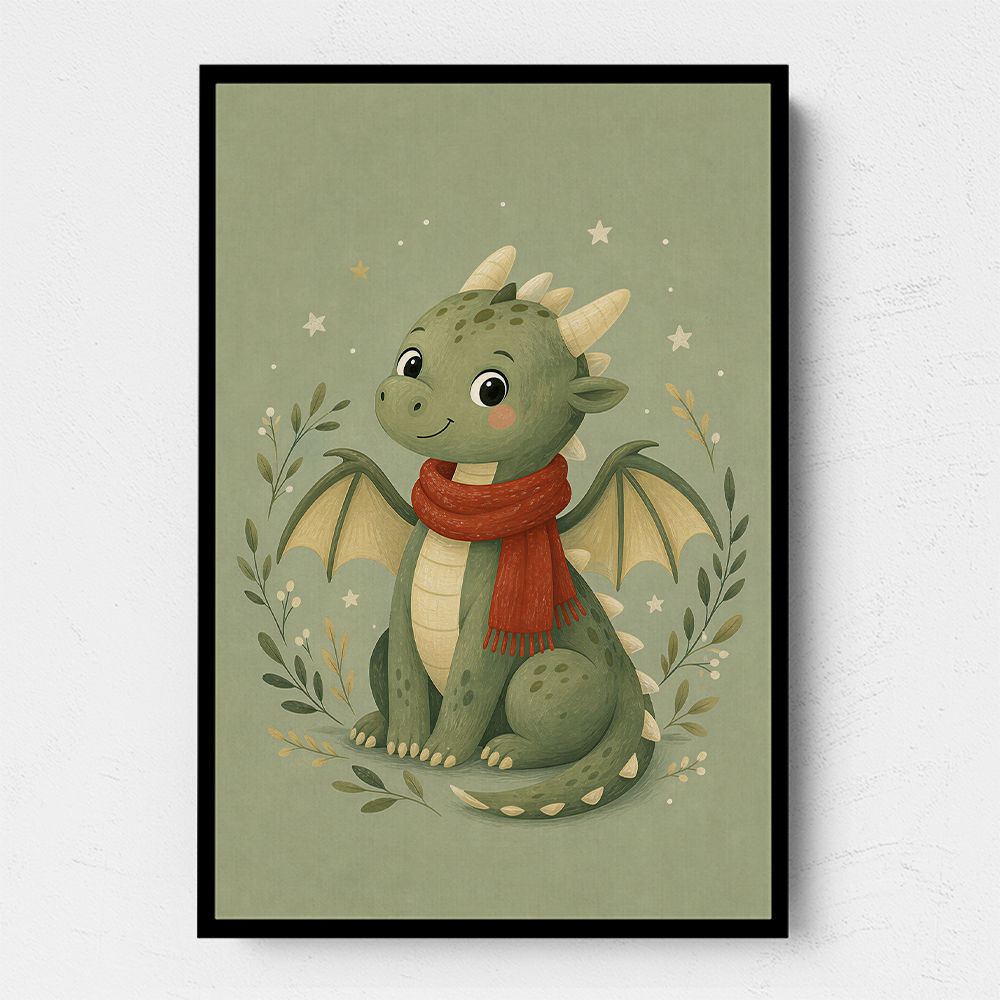 Baby Dragon With Scarf