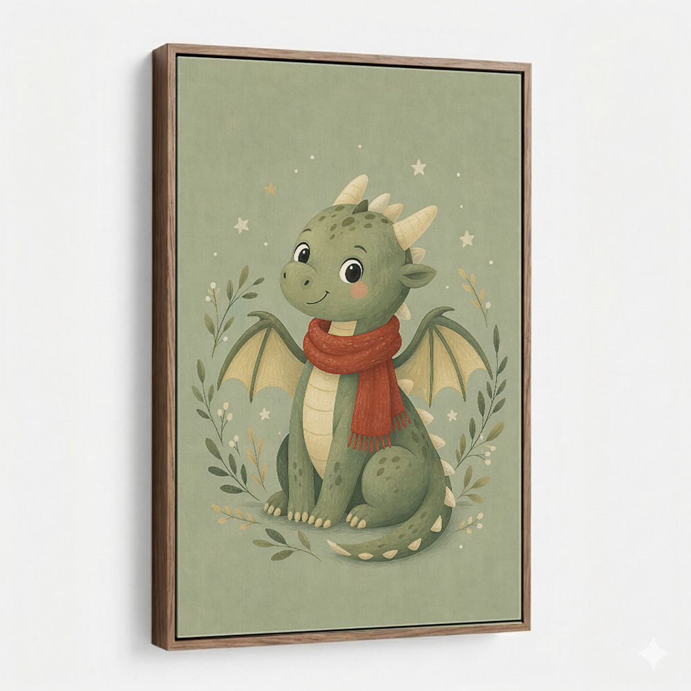 Baby Dragon With Scarf