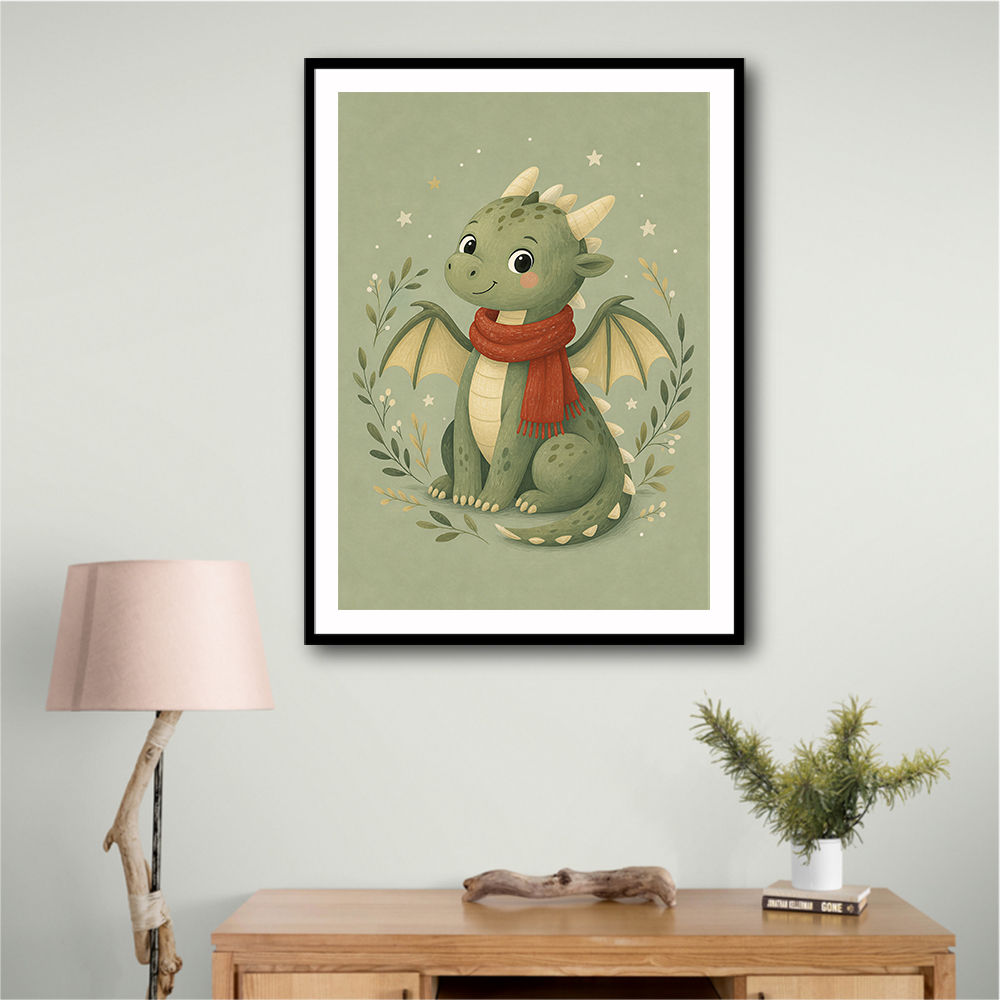 Baby Dragon With Scarf