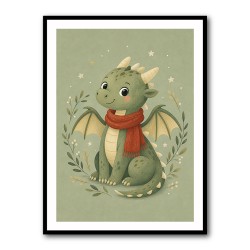 Baby Dragon With Scarf