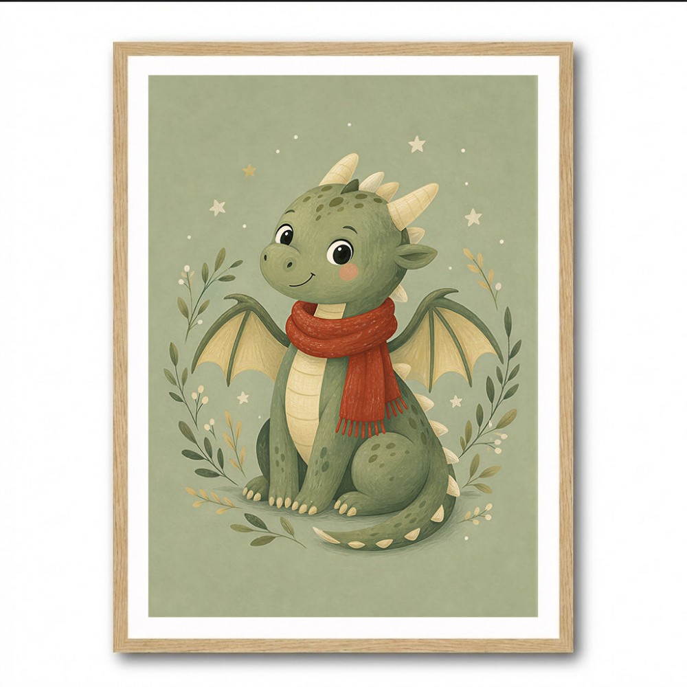 Baby Dragon With Scarf