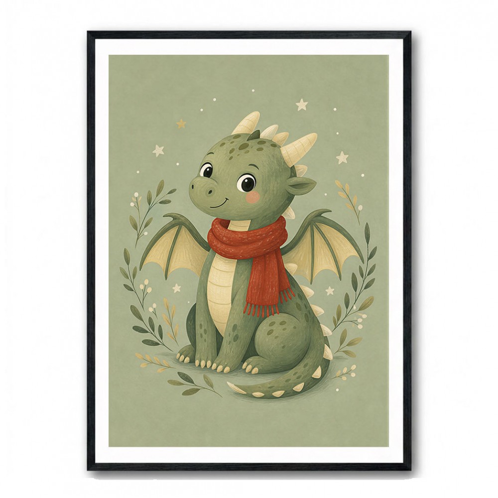 Baby Dragon With Scarf