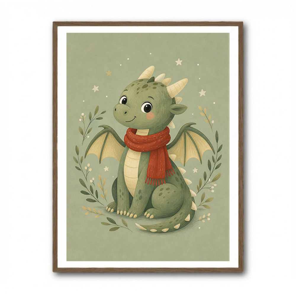 Baby Dragon With Scarf