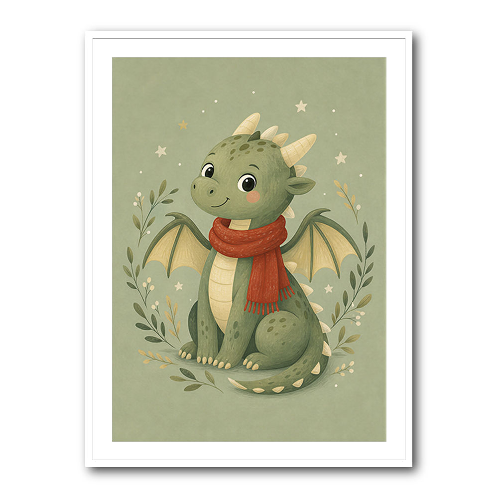 Baby Dragon With Scarf