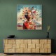 Beauty With Butterfly Crown Collage Wall Art