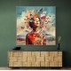 Beauty With Butterfly Crown Collage Wall Art