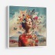 Beauty With Butterfly Crown Collage Wall Art