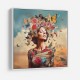 Beauty With Butterfly Crown 2 Collage Wall Art