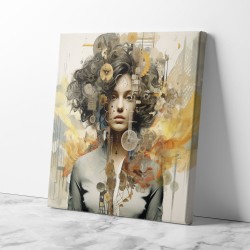 Woman Portrait Collage Wall Art