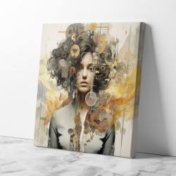 Woman Portrait Collage Wall Art