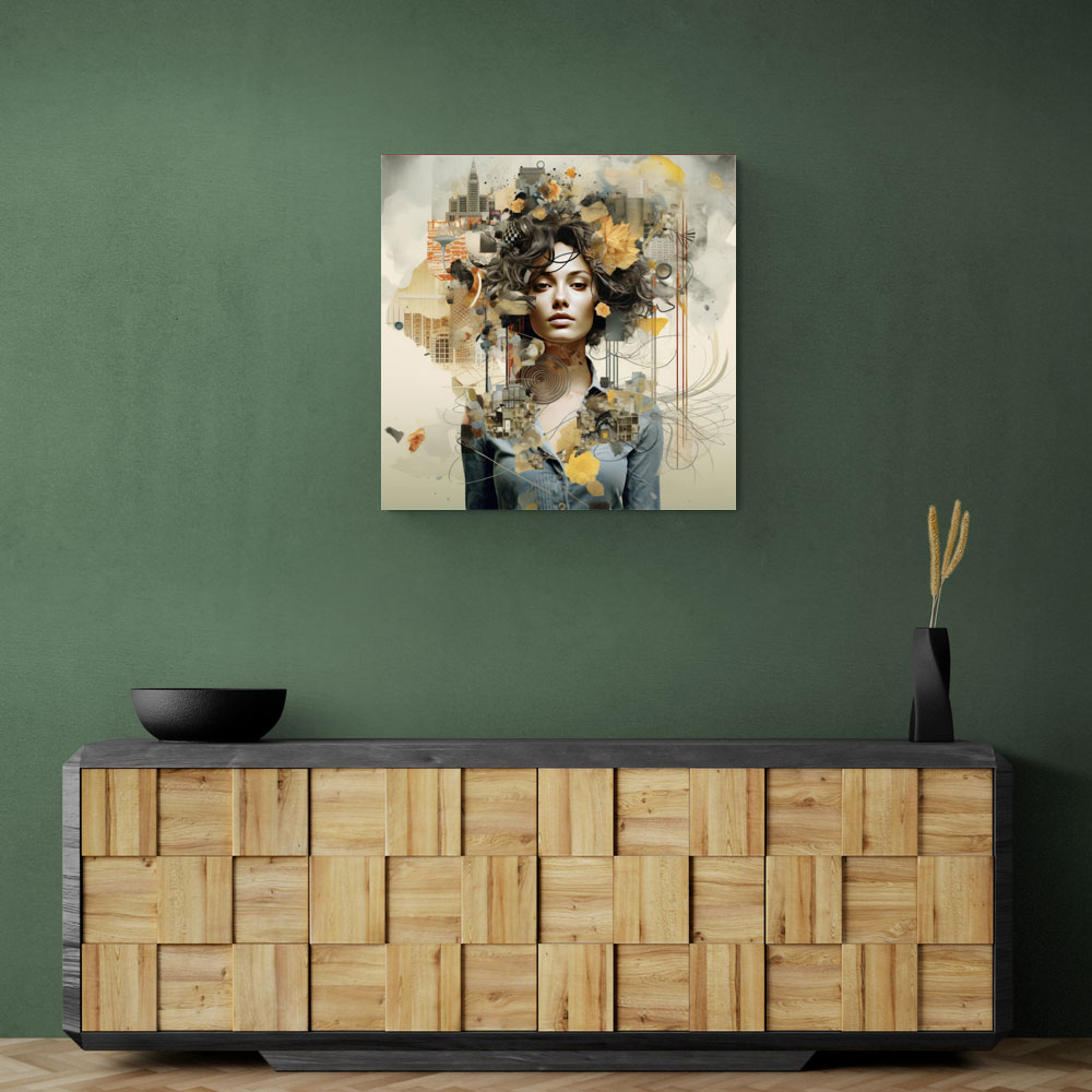 Woman Portrait 4 Collage Wall Art Woman Portrait 4 Collage Wall Art