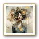 Woman Portrait 4 Collage Wall Art Woman Portrait 4 Collage Wall Art