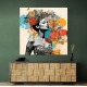 Beauty With Flowers 2 Collage Wall Art