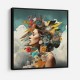 Beauty With Flowers 4 Collage Wall Art Beauty With Flowers 4 Collage Wall Art