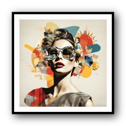 Woman Portrait 5 Collage Wall Art