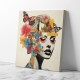 Flowers & Butterfly Face Collage 5 Wall Art Flowers & Butterfly Face Collage 5 Wall Art