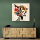 Flowers & Butterfly Face Collage 5 Wall Art Flowers & Butterfly Face Collage 5 Wall Art