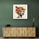 Flowers & Butterfly Face Collage 5 Wall Art Flowers & Butterfly Face Collage 5 Wall Art