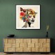 Flowers & Butterfly Face Collage 5 Wall Art Flowers & Butterfly Face Collage 5 Wall Art