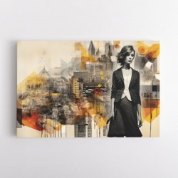 Scenic Watercolour Women 2 Fusion Collage Wall Art