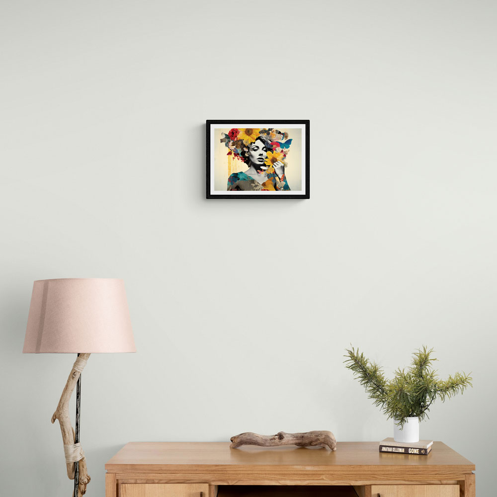 Flowers & Butterfly Women 2 Fusion Collage Wall Art Flowers & Butterfly Women 2 Fusion Collage Wall Art